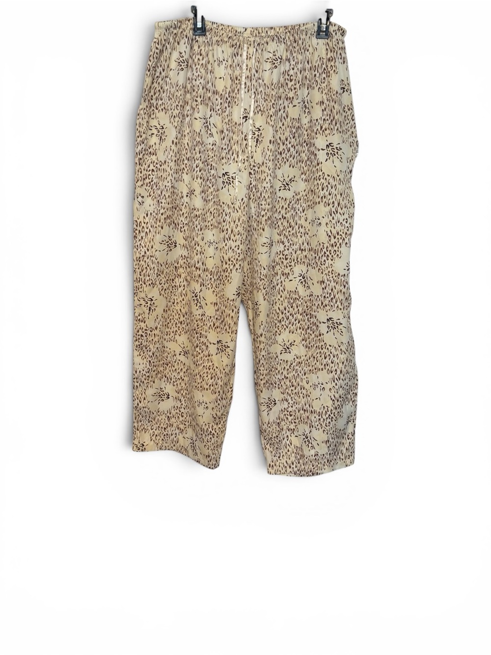 NWOT Cabernet Beige Floral/Animal Print Lounge Pajama Pants  XLARGE   #5